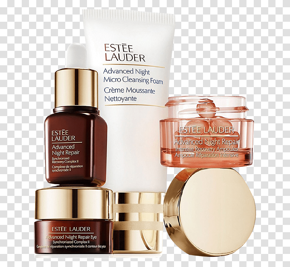 Estee Lauder Skin Care Kit, Cosmetics, Bottle, Face Makeup, Toilet Transparent Png