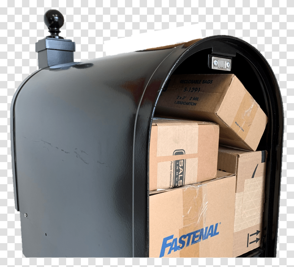 Estes Mailbox With Packages Machine, Cardboard, Carton, Package Delivery Transparent Png