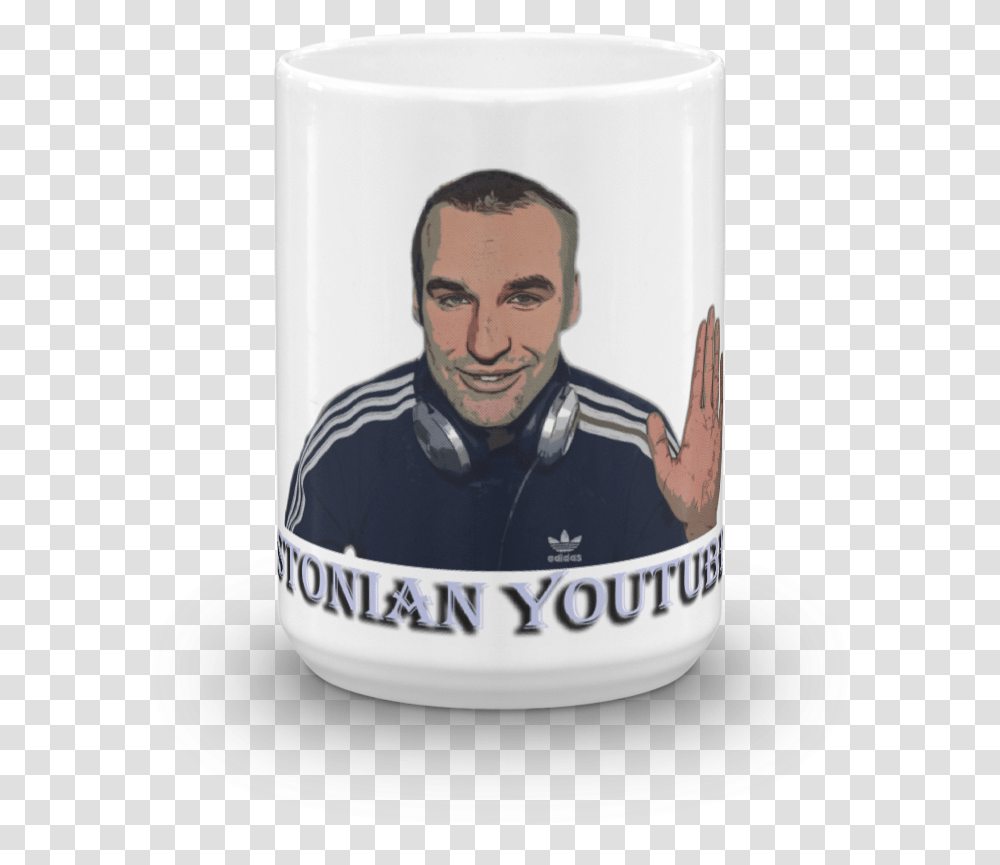 Estonian Youtuber Mug Coffee Cup, Saucer, Pottery, Person, Human Transparent Png