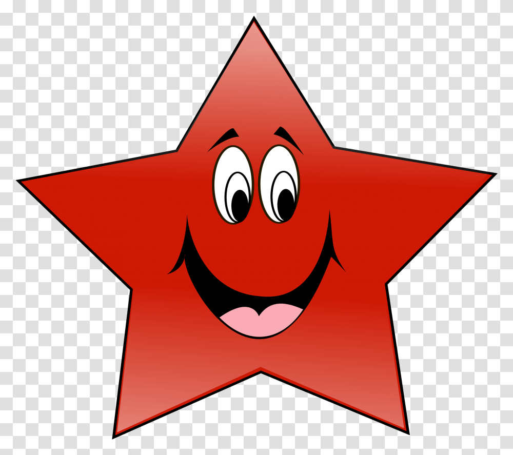Estrela Do Pt Sorindo Clip Arts Happy Red Star Clipart, Star Symbol, Cross Transparent Png