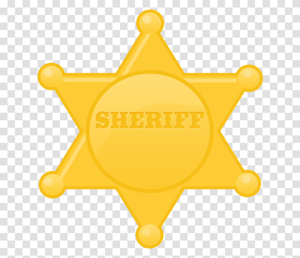 Estrela Toy Story Image Badge Deputy, Logo, Symbol, Trademark, Gold Transparent Png