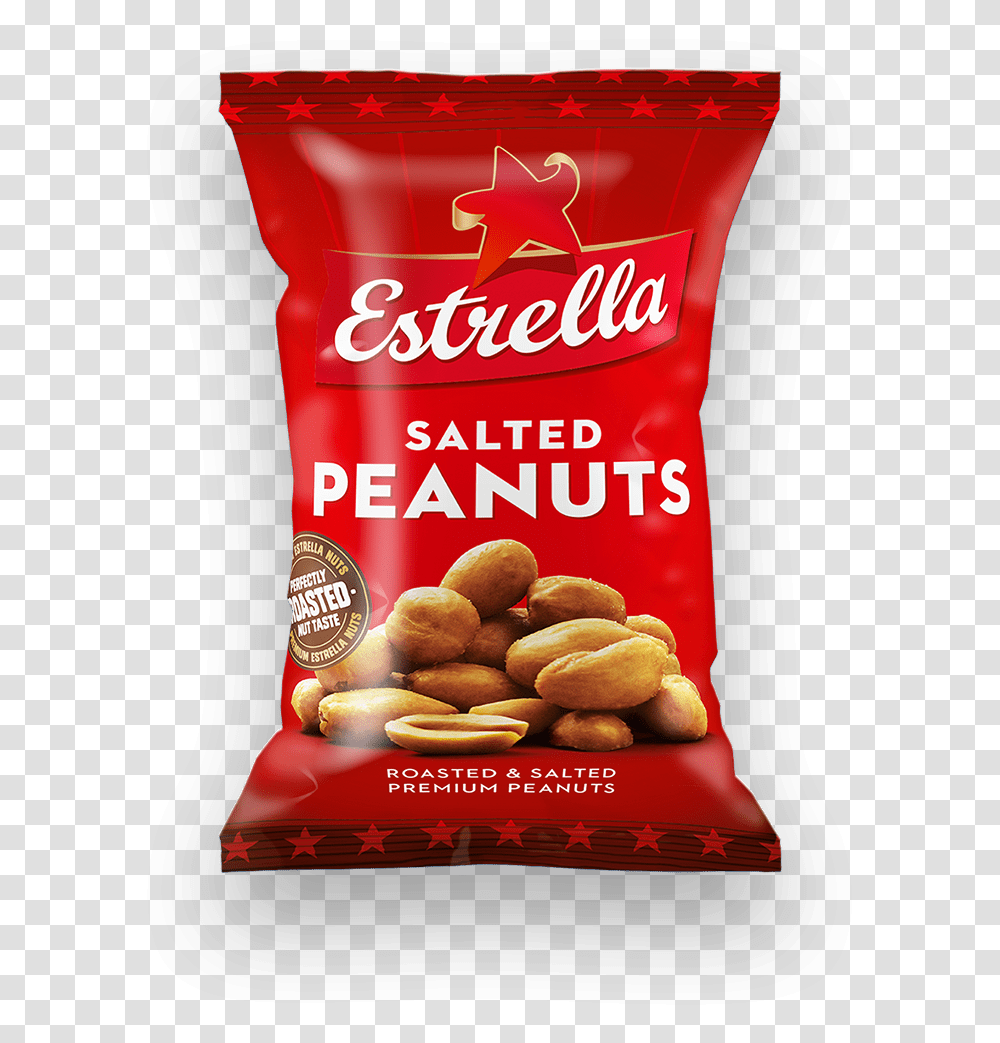 Estrella Salted Peanuts Download Estrella Cheese Chips, Food, Ketchup, Plant, Vegetable Transparent Png
