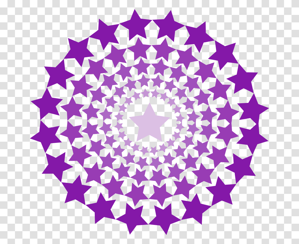 Estrellas Clipart Purple Stars In A Circle, Star Symbol, Rug, Pattern Transparent Png