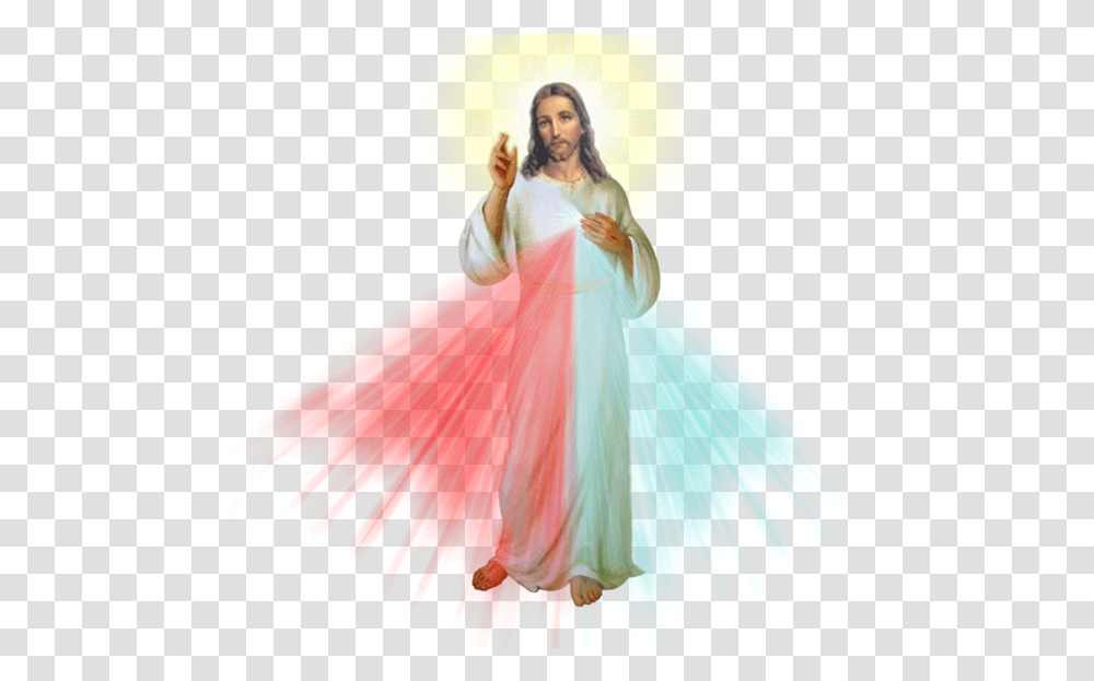 Estrellas Para Photoscape Jesus Divine Mercy, Person, Costume, Female Transparent Png