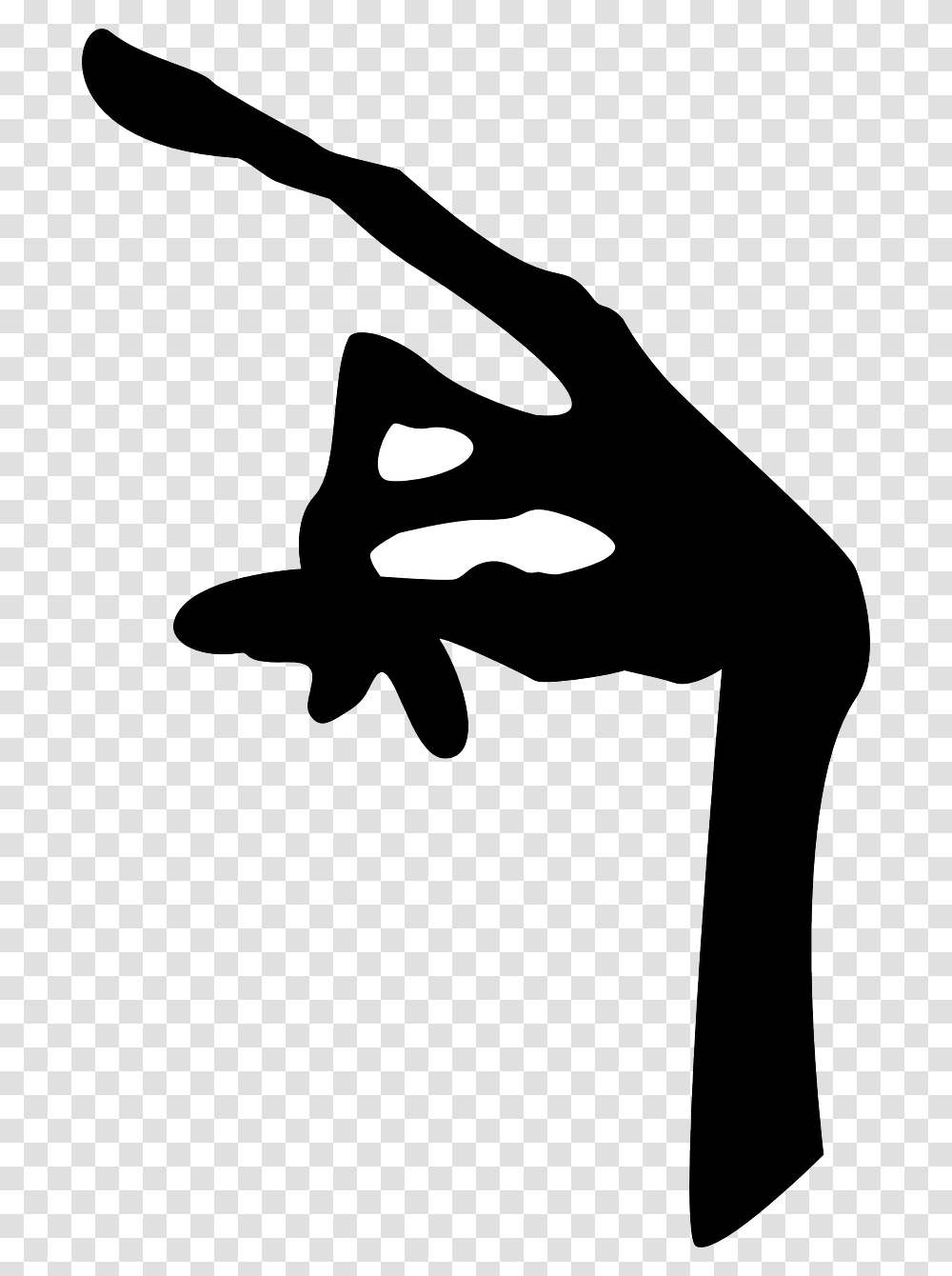 Et Hand, Stencil, Person, Human, Silhouette Transparent Png