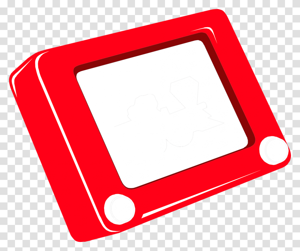 Etch A Sketch Free Stock Photo Illustration Of An Etch, Electronics, Computer, Screen, Monitor Transparent Png