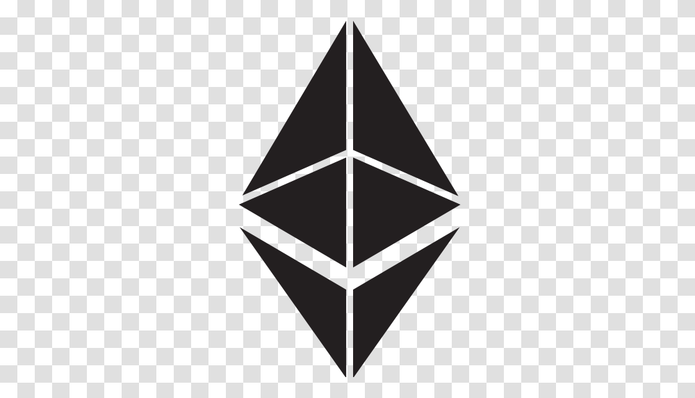 Eth Ether Ethereum Icon, Lamp, Triangle, Pattern Transparent Png