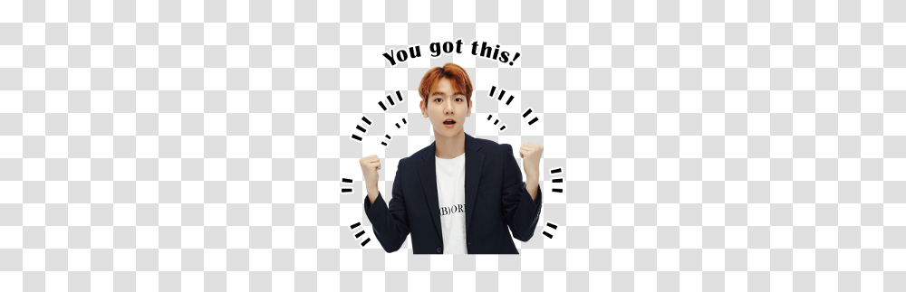 Ethereal Baekhyun, Person, Suit, Overcoat Transparent Png