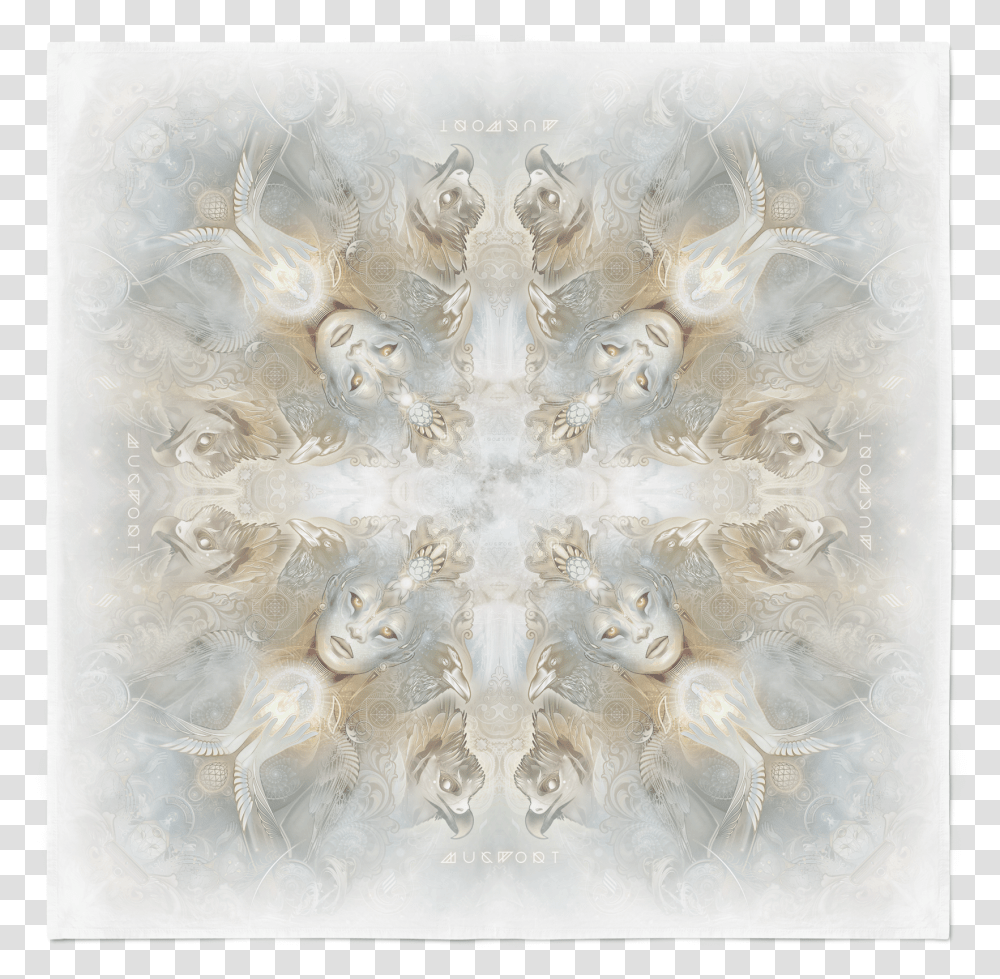 Ethereal Vision Bandana Motif, Painting, Snowflake, Crystal Transparent Png