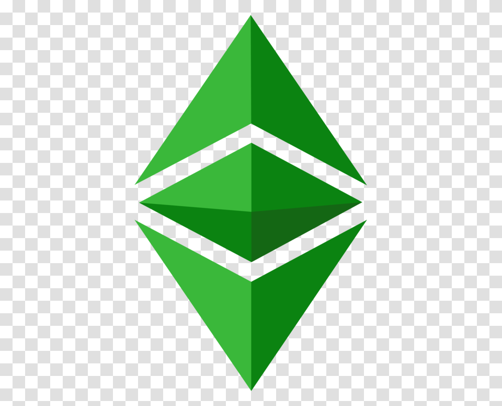Ethereum Classic Cryptocurrency Logo Bitcoin, Triangle, Rug Transparent Png