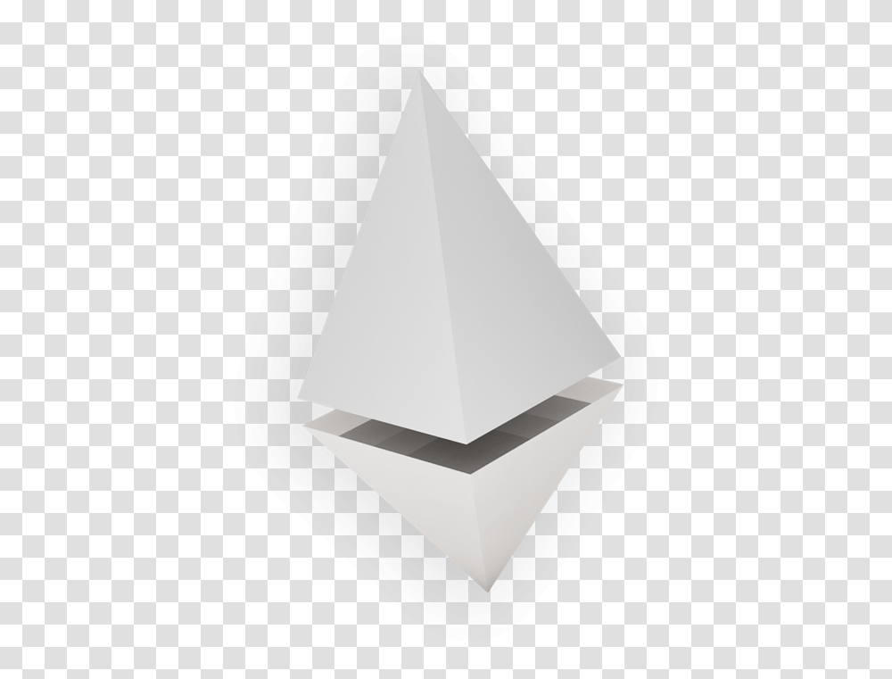 Ethereum Classic Vision Logo, Triangle, Cone, Paper Transparent Png