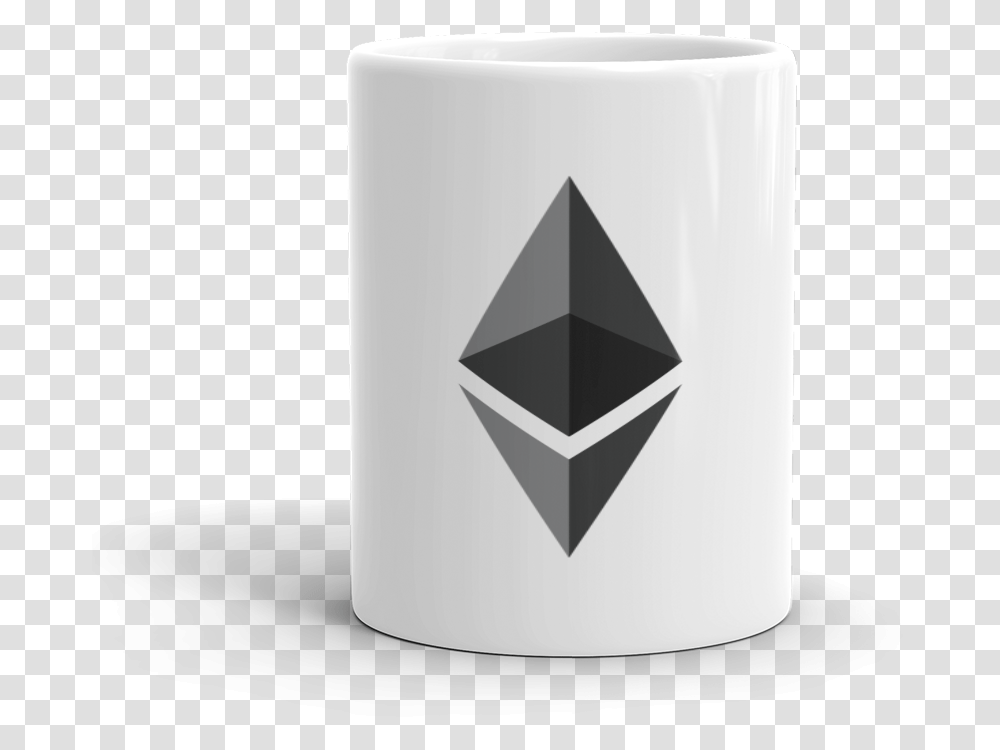 Ethereum Coffee Mug Ethereum Ether, Coffee Cup, Cylinder, Logo Transparent Png