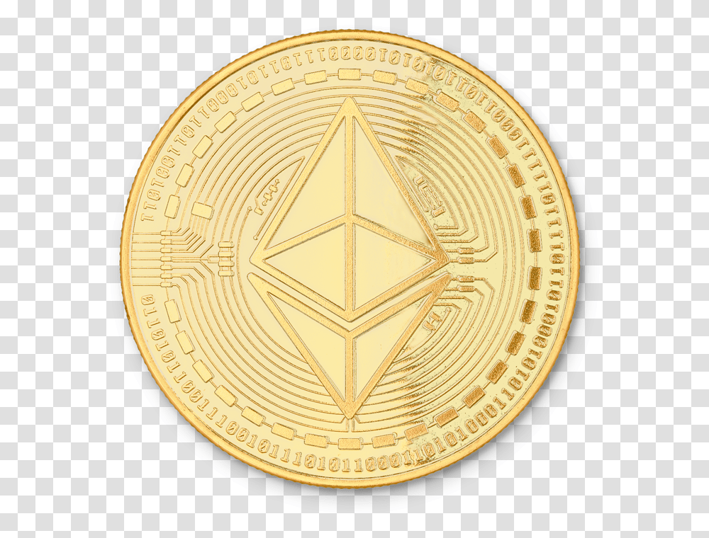 Ethereum Coin Circle, Money, Rug, Gold, Clock Tower Transparent Png