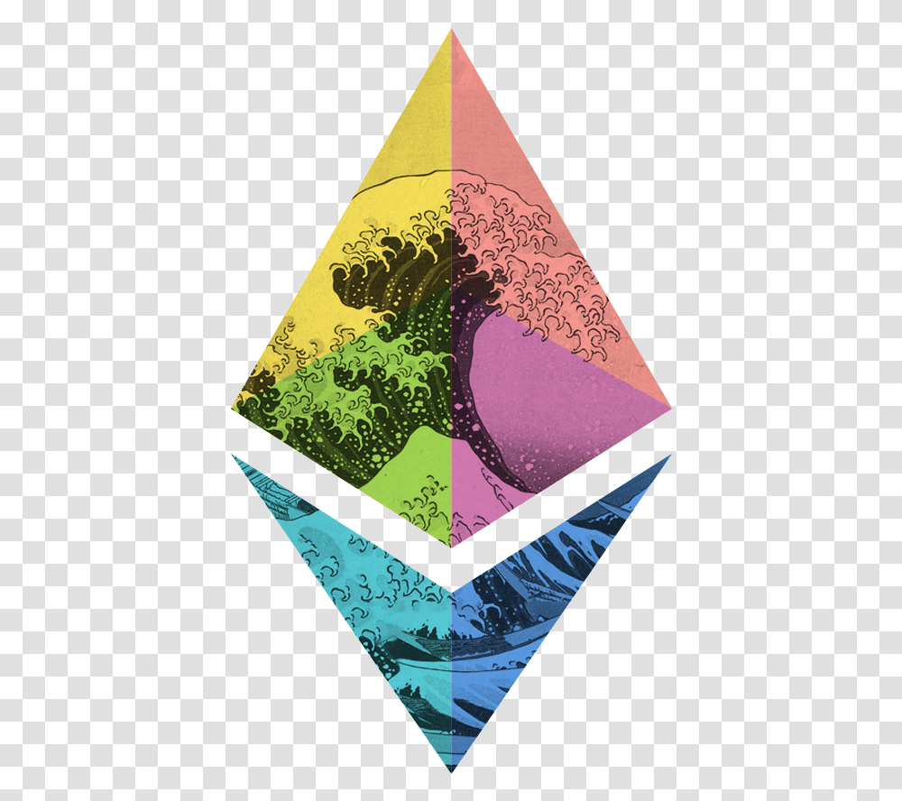 Ethereum Foundation Grants Update Landscape Japanese Traditional Art, Cone, Poster, Advertisement, Triangle Transparent Png