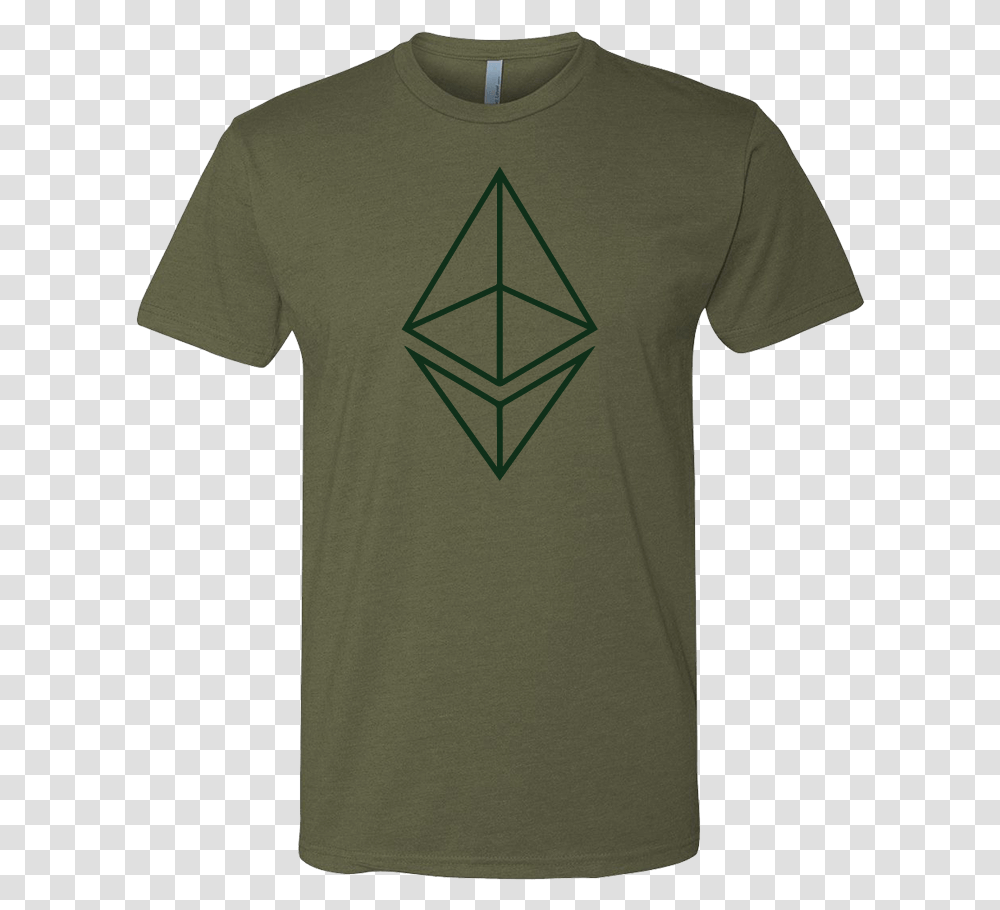 Ethereum Logo Wire Art T Shirt Triangle, Apparel, T-Shirt Transparent Png