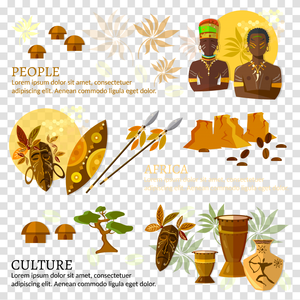 Ethnic Food Clipart African Culture And Traditions Clipart, Poster, Advertisement, Paper, Flyer Transparent Png