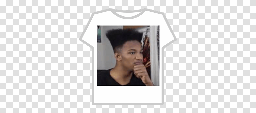 Etika In Deep Thought Roblox Roblox Clever Cover T Shirt, Person, Human, Clothing, Apparel Transparent Png