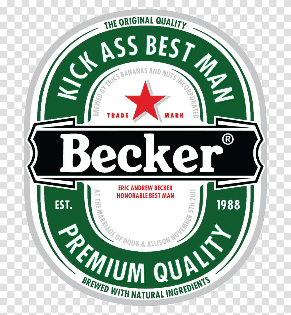 Etiquettes De Bires Heineken Maxx Burger, Label, Logo Transparent Png