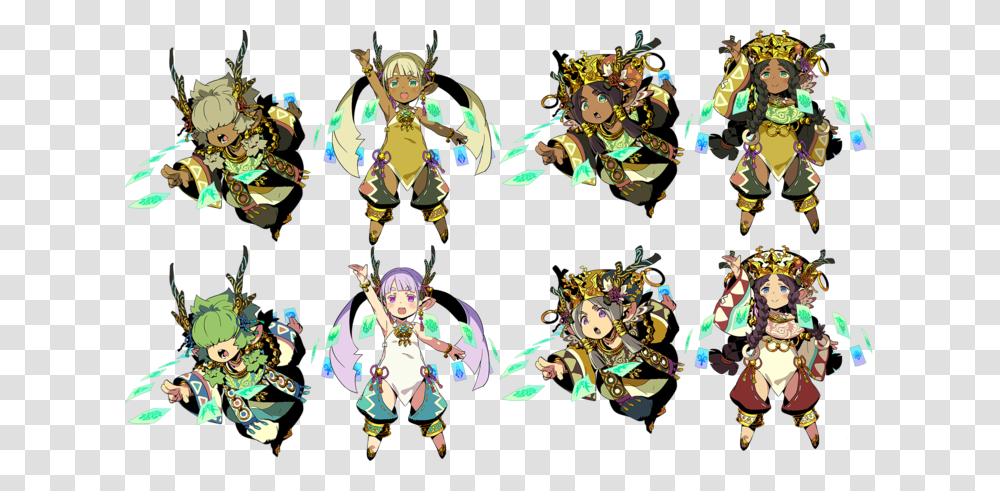 Etrian Odyssey 5 Shaman, Costume, Person, Crowd, Pattern Transparent Png