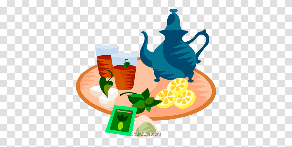 Eu European Cuisine Mint Tea Royalty Free Vector Clip Art, Pottery, Teapot, Meal, Food Transparent Png