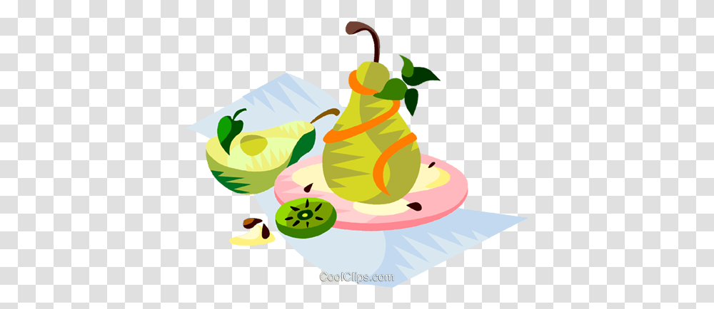 Eu European Cuisine Poached Pear Royalty Free Vector Clip Art, Plant, Food, Fruit, Bird Transparent Png