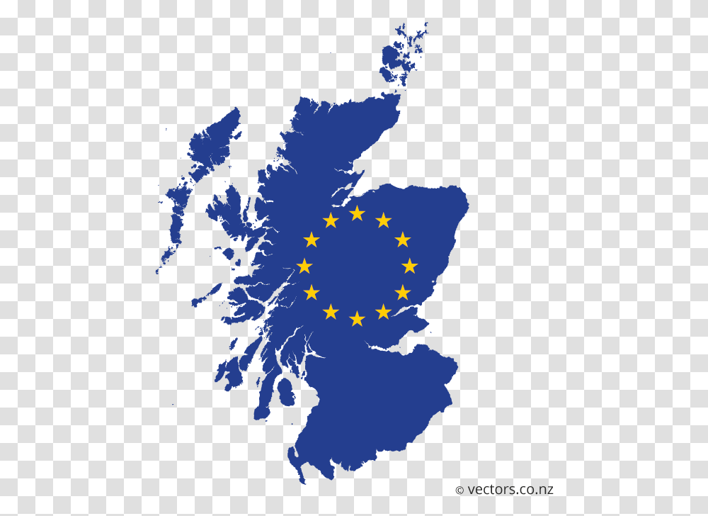 Eu Flag Vector Map Of Scotland Outline Printable Scotland Map, Diagram, Plot, Atlas Transparent Png