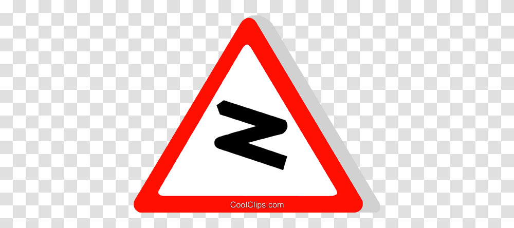 Eu Traffic Sign Dangerous Bend Royalty Free Vector Clip Art, Road Sign, Stopsign Transparent Png