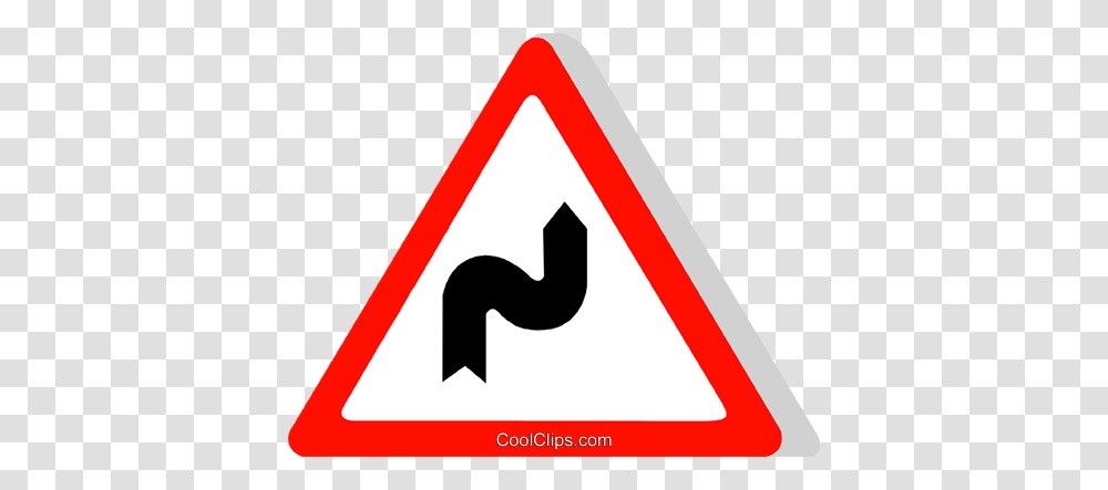 Eu Traffic Sign Double Bend Royalty Free Vector Clip Art, Road Sign, Stopsign Transparent Png