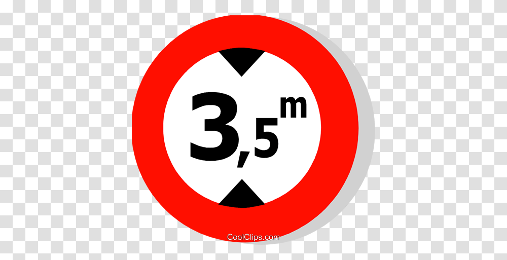 Eu Traffic Sign Height Limit Royalty Free Vector Clip Art, Road Sign, Number Transparent Png