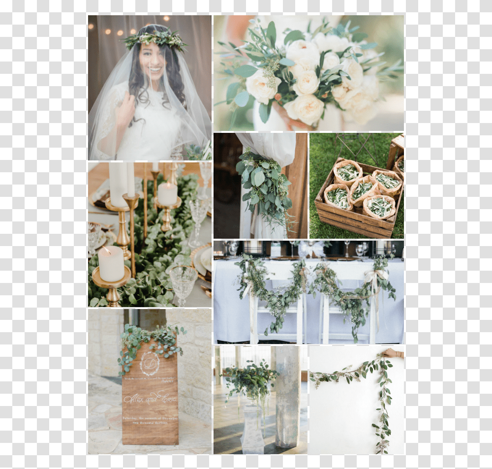 Eucalyptus Leaves Wedding, Plant, Person, Floral Design, Pattern Transparent Png