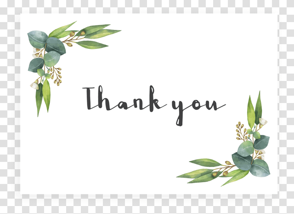 Eucalyptus Thank You Cards Printable Portable Network Graphics, Plant, Fruit, Food Transparent Png