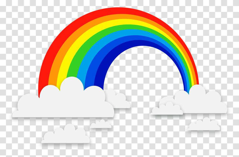 Euclidean Exquisite Clouds Background Rainbow Vector, Nature, Outdoors, Graphics, Art Transparent Png