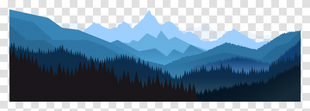 Euclidean Vector Angle Forest Night Free Frame Clipart Background Mountain Vector, Nature, Outdoors, Mountain Range, Peak Transparent Png