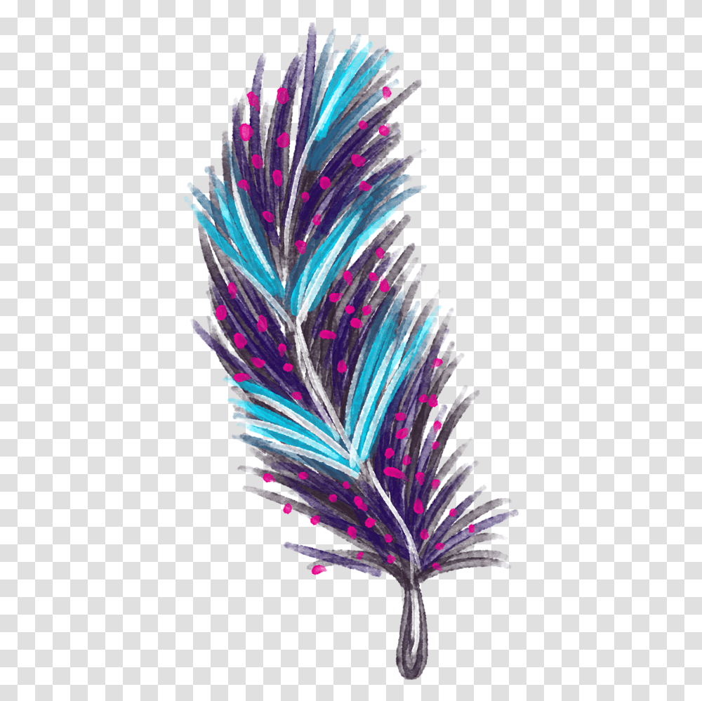Euclidean Vector Line Drawings Of A Feather, Purple, Graphics, Art, Light Transparent Png