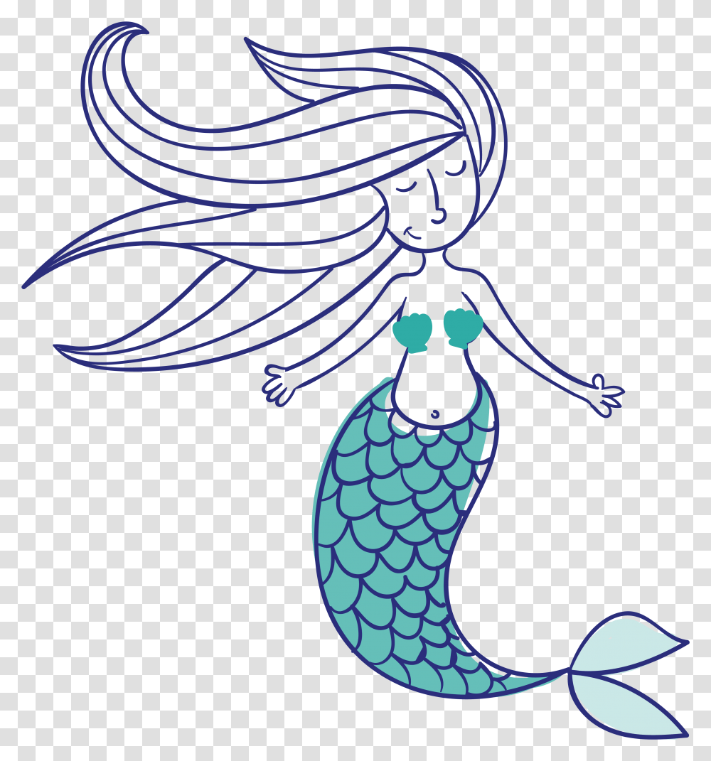 Euclidean Vector Mermaid Mythology Icon Mythology Mermaid Clipart, Graphics, Floral Design, Pattern, Sea Transparent Png