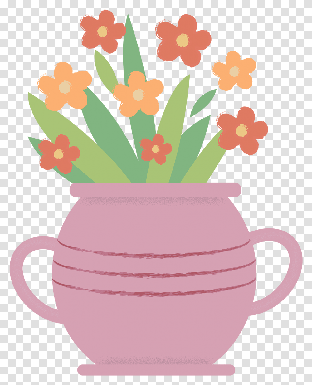 Euclidean Vector, Plant, Pottery, Flower, Jar Transparent Png