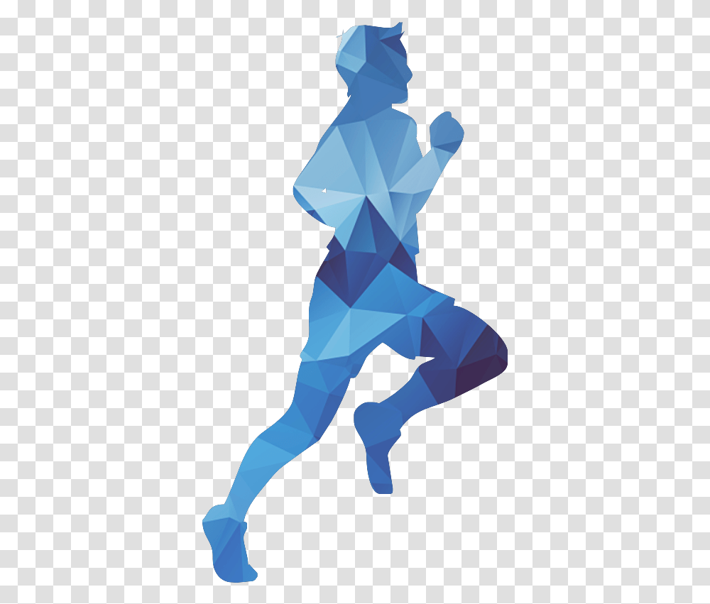 Euclidean Vector Running Silhouette Vector Running Silhouette, Art, Paper, Origami, Statue Transparent Png