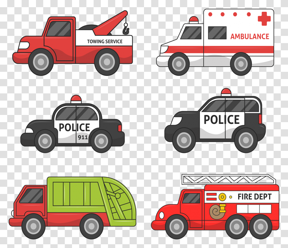 Euclidean Vector Vehicle Fire Engine Car, Transportation, Van, Ambulance, Truck Transparent Png