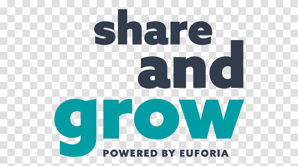Euforia Shareandgrow Logo Sub Pos Rgb Graphic Design, Word, Alphabet Transparent Png