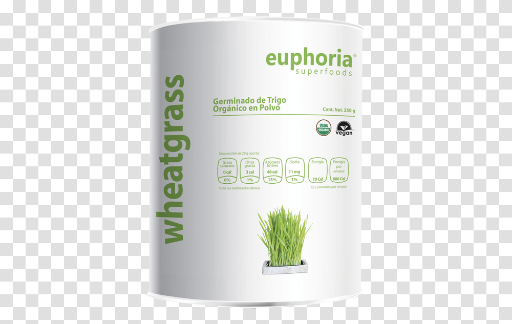 Euphoria Wheatgrass En Polvo 250 G Sweet Grass, Plant, Produce, Food, Vegetable Transparent Png