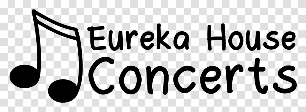 Eureka House Concerts Logo Black And White, Alphabet, Letter, Handwriting Transparent Png