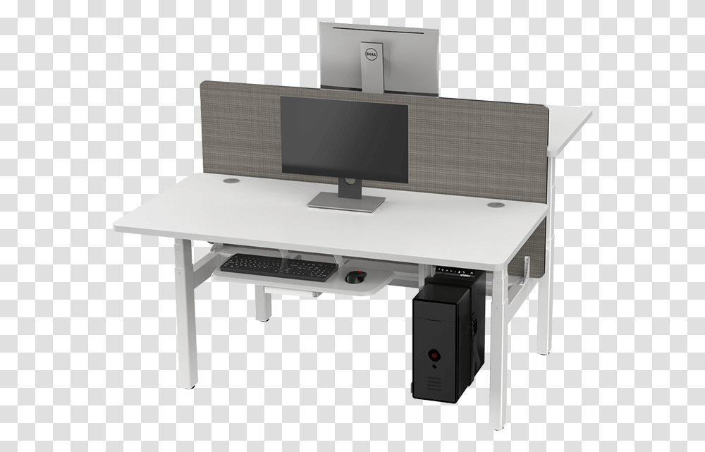Eureka Standing Desks L Shape Right White Computer Desk, Furniture, Table, Electronics, Tabletop Transparent Png