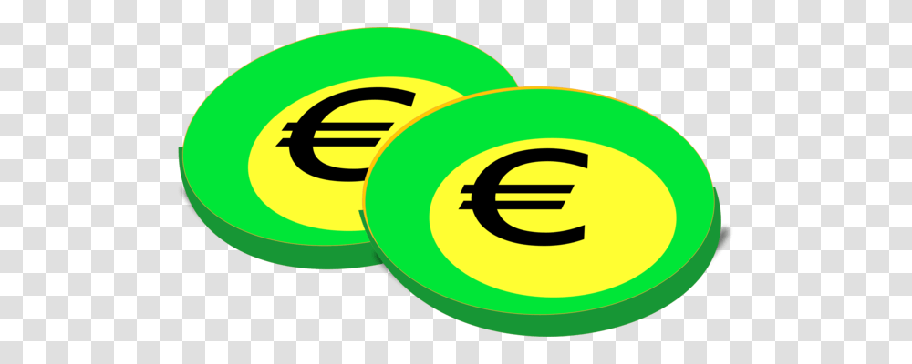 Euro Coin Euro Coin Euro Coins Euro Note, Label, Frisbee, Toy Transparent Png