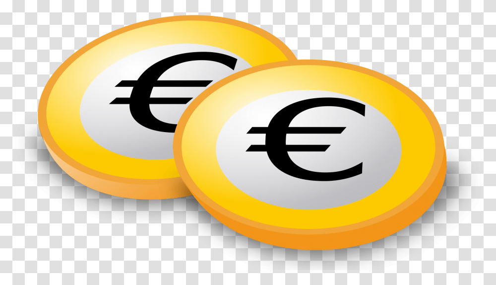 Euro Coins Clip Arts Euro Coin Clipart, Plant, Food, Fruit, Tape Transparent Png