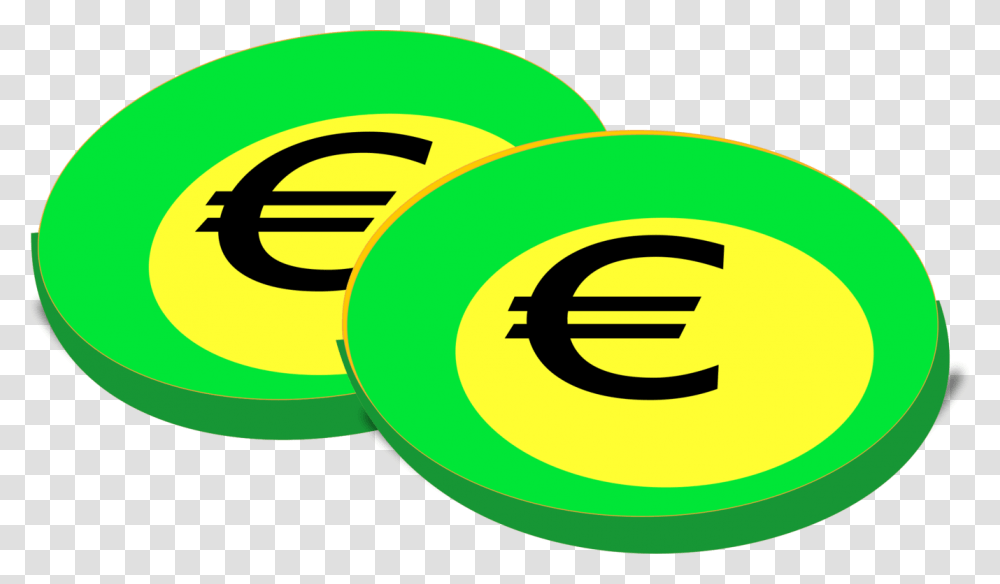 Euro Coins Euro Coin Euro Coin, Logo, Frisbee Transparent Png