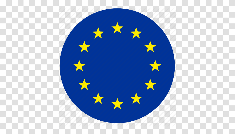 Euro Europe Flag Round Stars Icon, Outdoors, Nature, Leisure Activities Transparent Png