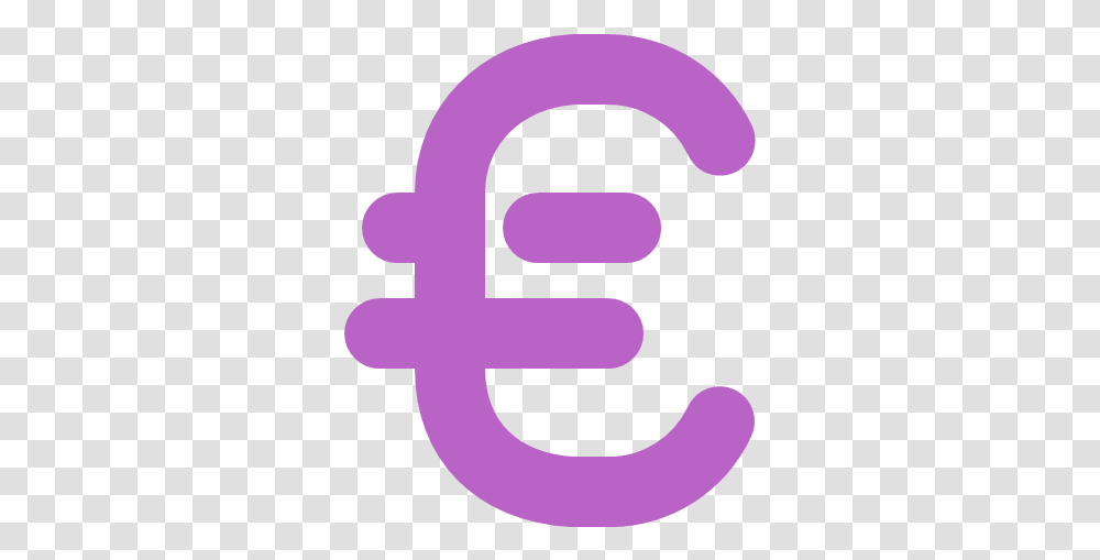 Euro Exchange Money Symbol Currency Icon Bold Purple, Alphabet, Text, Logo, Trademark Transparent Png