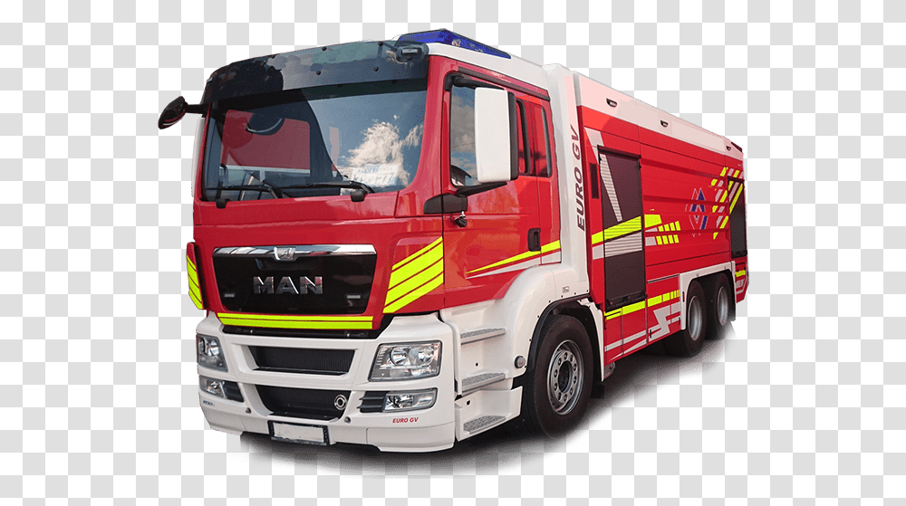 Euro Gv Fire Fighting Truck, Vehicle, Transportation, Fire Truck, Fire Department Transparent Png