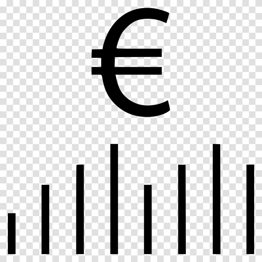 Euro Sign Bars Online Business Revenue Icon Free Download, Stencil, Number Transparent Png