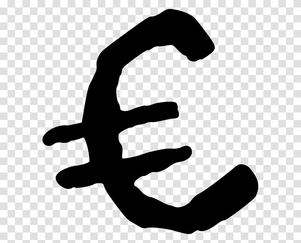 Euro Sign Currency Thumb Silhouette, Gray, World Of Warcraft Transparent Png